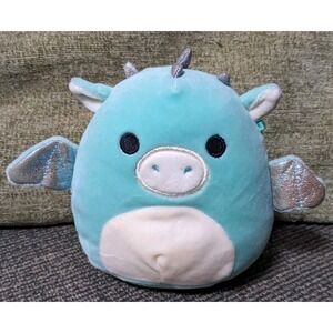 Squishmallow Miles Dragon Plush Winged Pig Monster Green Stuffed Doll 5"